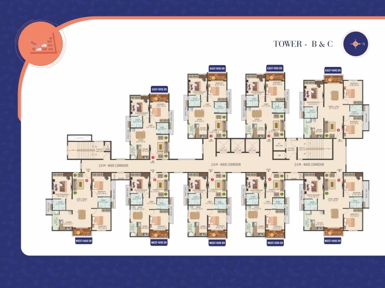 Tower B and C floor plan